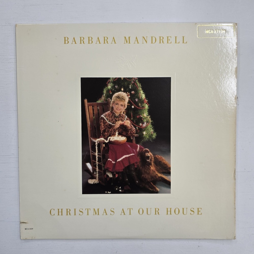 Barbara Mandrell Christmas At Our House LP VG/VG Country 1984 Vintage Vinyl MCA